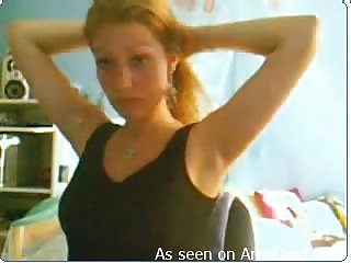 Sexy Blonde Plays With Her Pussy After Taking Her Shirt Off